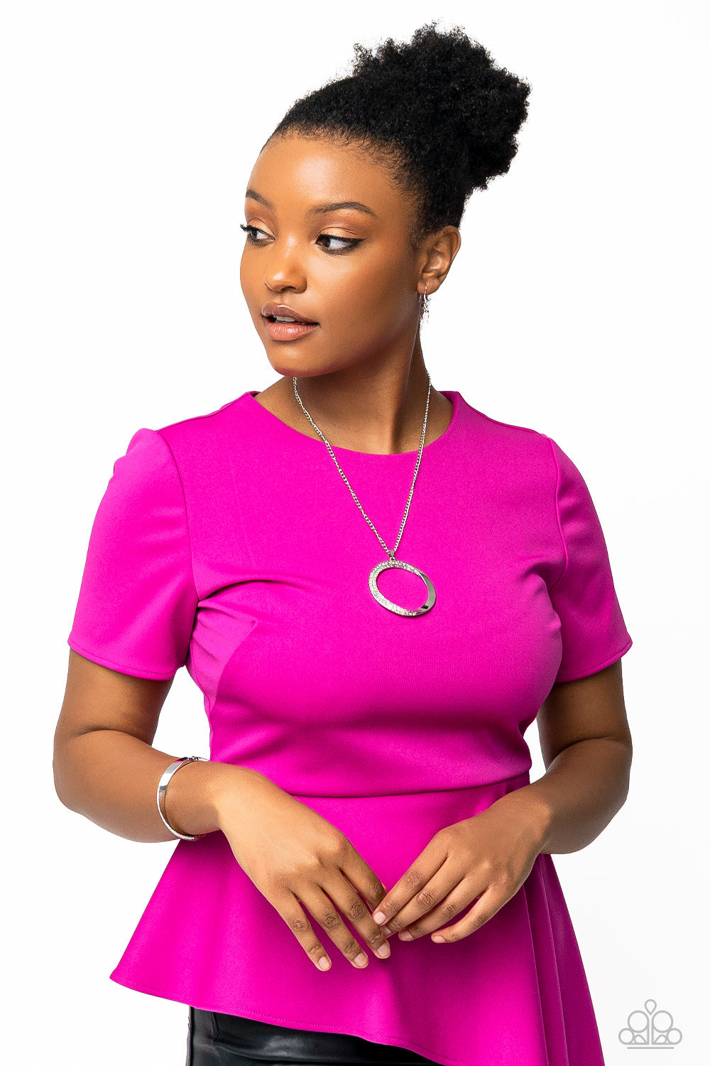 Artistically Adorned - Multi Iridescent - Silver Bracelet - Paparazzi Accessories Bejeweled Accessories By Kristie - Trendy fashion jewelry for everyone -