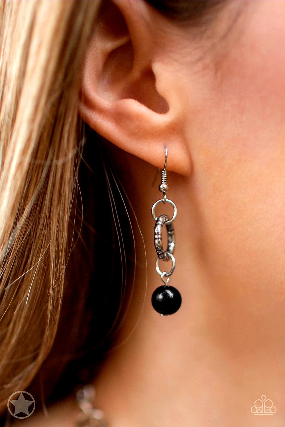 Charmed, I Am Sure Black Necklace & Earrings - Paparazzi Accessories
Black and ivory cording is braided through a chunky silver chain. A unique variety of charms decorate the piece including a delicate flower and a heart. Heart is inscribed with the phrase "With All My Heart"on one side and a short bible verse on the other that reads, "Love the Lord thy God with all your heart. Luke 10:27." Features an adjustable clasp closure.
Includes necklace and one pair of matching earrings.