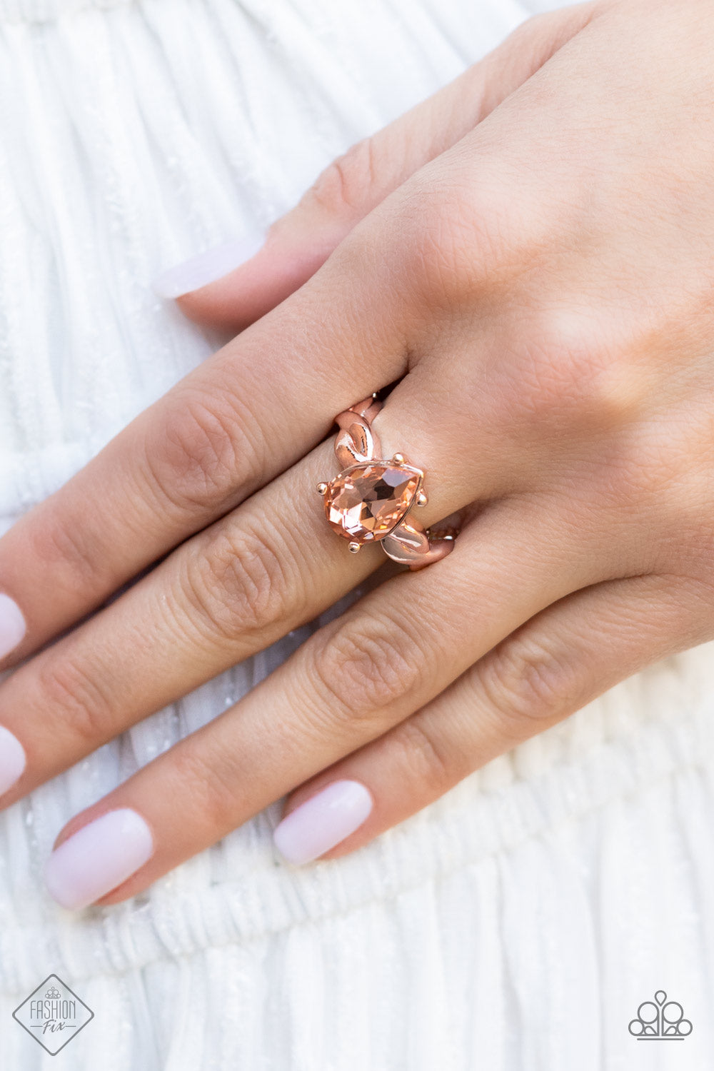 Glimpses of Malibu - 4 Piece Rose Gold Trend Blend Jewelry Set - Paparazzi Accessories - Includes one of each accessory in the Glimpses of Malibu Trend Blend in April's Fashion Fix: Completely Captivated Necklace, Attractive Allure Earrings, Colorful Captivation Bracelet, Law of Attraction Fashion Ring. Featuring playful styles accented with fun pops of color, the Glimpses of Malibu Collection is an endearing assortment of cheerful and whimsical laid-back fashion.