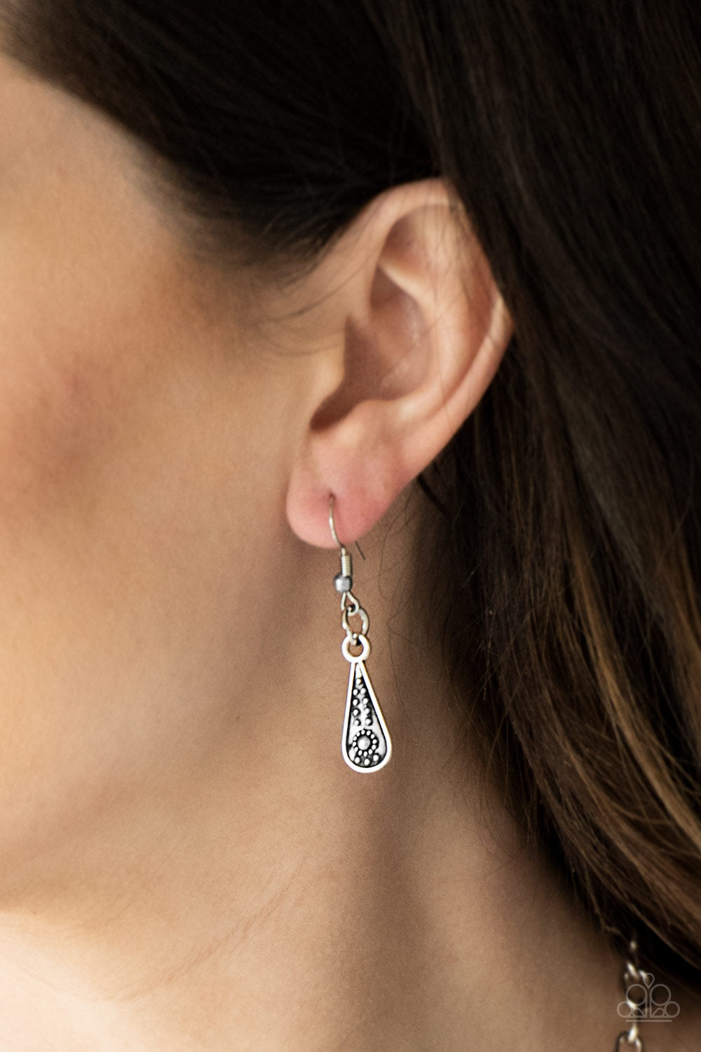 Go STEER-Crazy - Multi - Brass - Silver Necklace - Paparazzi Accessories - Gradually decreasing in size down the chest, decorative silver and brass crescent plates connect into a bold pendant. Dotted in dainty studs, teardrop silver frames swing from the bottom of the tribal inspired pendant for a fierce finish. Features an adjustable clasp closure. Sold as one individual necklace. Includes one pair of matching earrings.