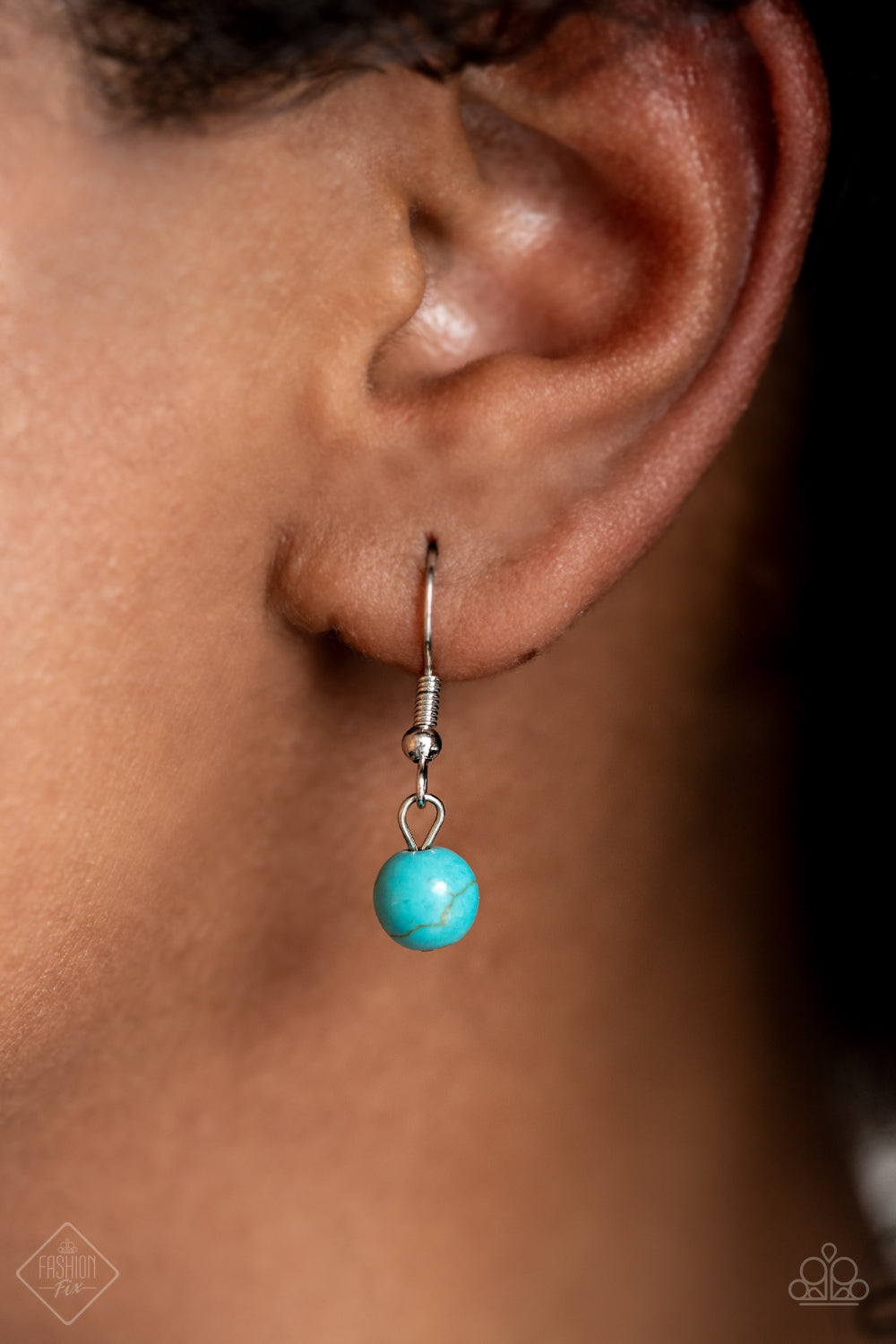 Prairie Reserve - Blue Turquoise - Silver - Wood Necklace & Earrings - Paparazzi Accessories - A mismatched assortment of turquoise stones, wooden beads, and silver accents sporadically adorn a double-linked silver chain, creating an earthy display across the chest. Features an adjustable clasp closure. Sold as one individual necklace.