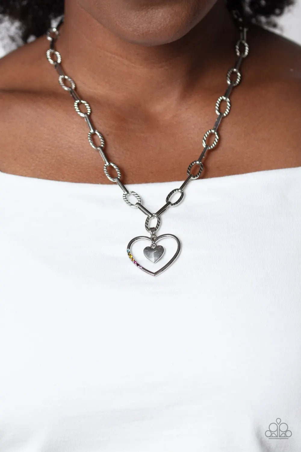 Paparazzi heart toggle shop necklace