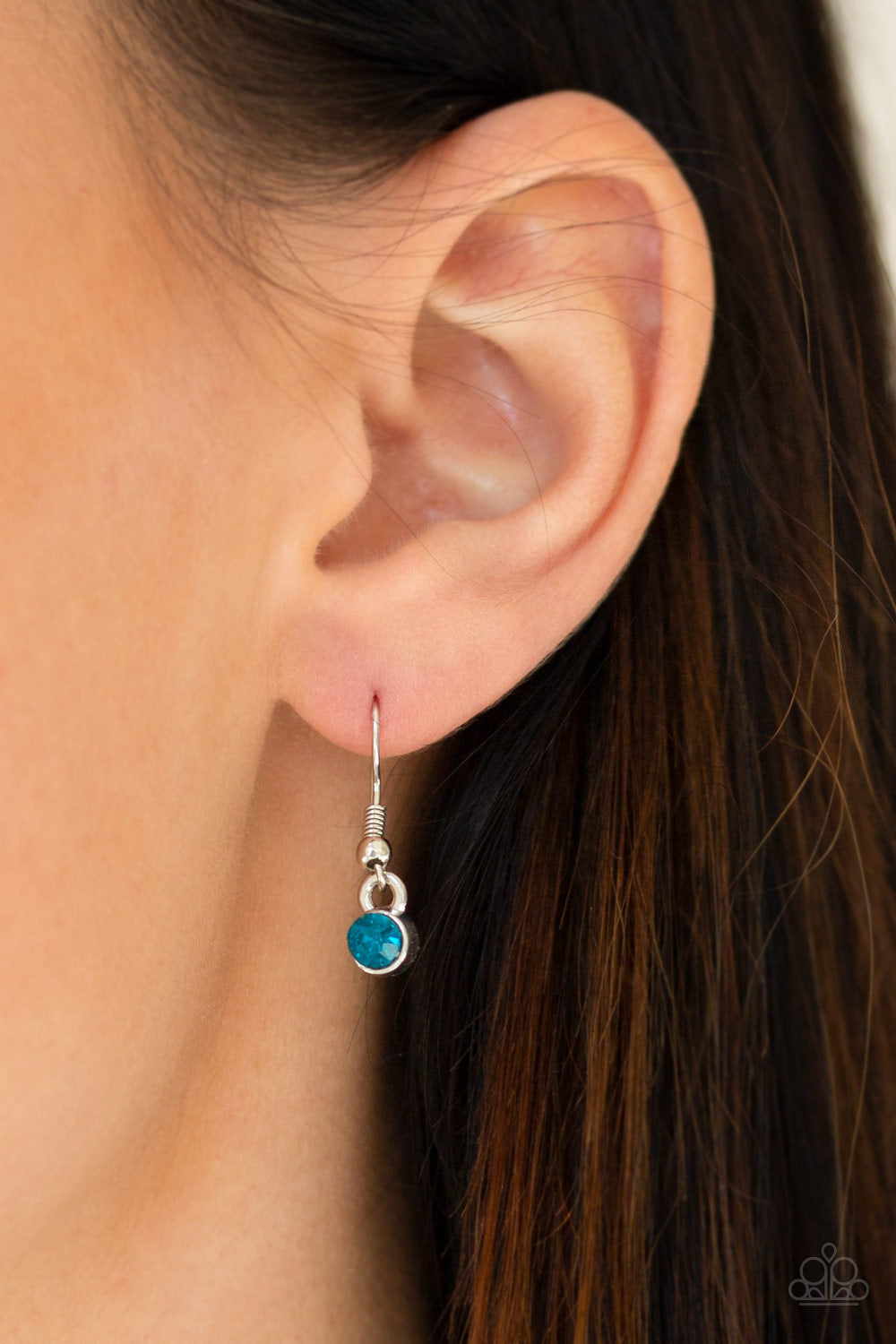 Walk On The WILDFLOWER Side - Blue and Silver Necklace Long Necklaces Bejeweled Accessories By Kristie Featuring Paparazzi Jewelry - Trendy fashion jewelry for everyone -