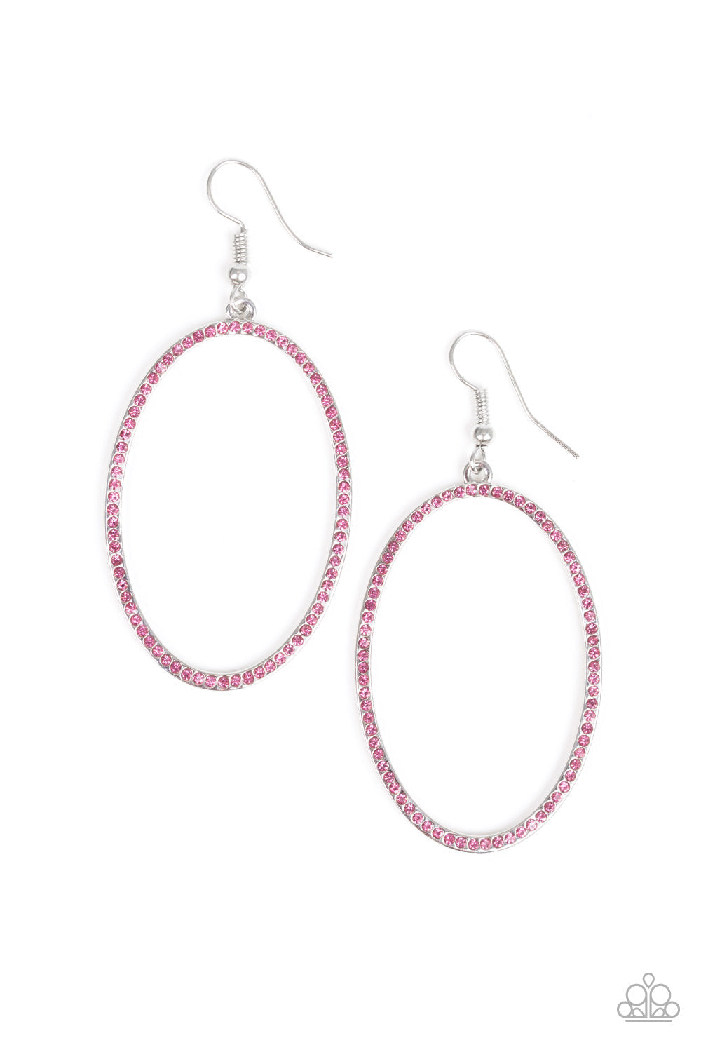 Dazzle On Demand - Pink and Silver Earrings Silver Earrings Bejeweled Accessories By Kristie Featuring Paparazzi Jewelry - Trendy fashion jewelry for everyone -