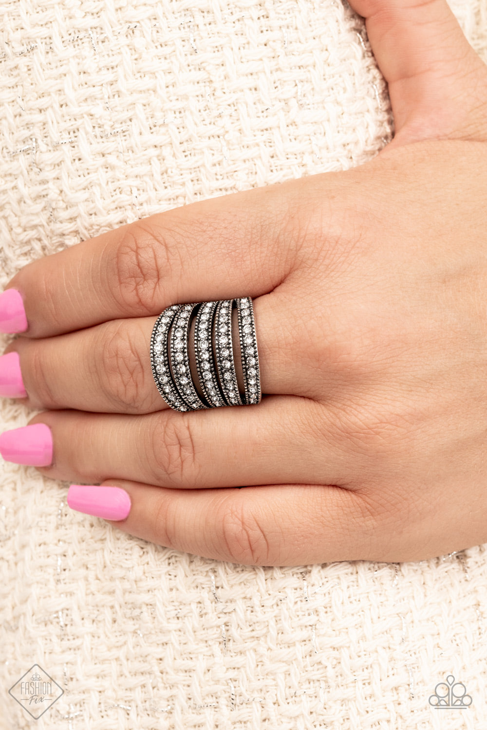 Fiercely 5th Avenue - Trend Blend 4 Piece Set - Fashion Fix Set - Black and Silver Jewelry - Paparazzi Accessories