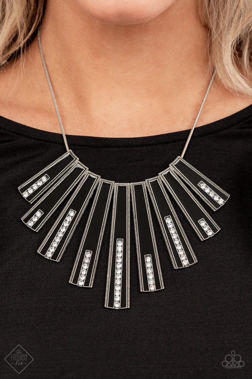 Fiercely 5th Avenue - Complete Trend Blend 4 Piece Set - Fashion Fix Set - Black and Silver Jewelry - Paparazzi Accessories