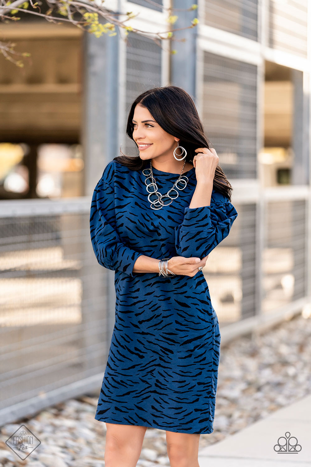Magnificent Musings - 4 Piece Trend Blend Jewelry Set - Fashion Fix - Paparazzi Accessories - Magnificent Musings Collection set: Dizzy With Desire Necklace, Spinning With Sass Earrings, Hautely Hammered Bracelet, and Scintillating Smolder Ring. 