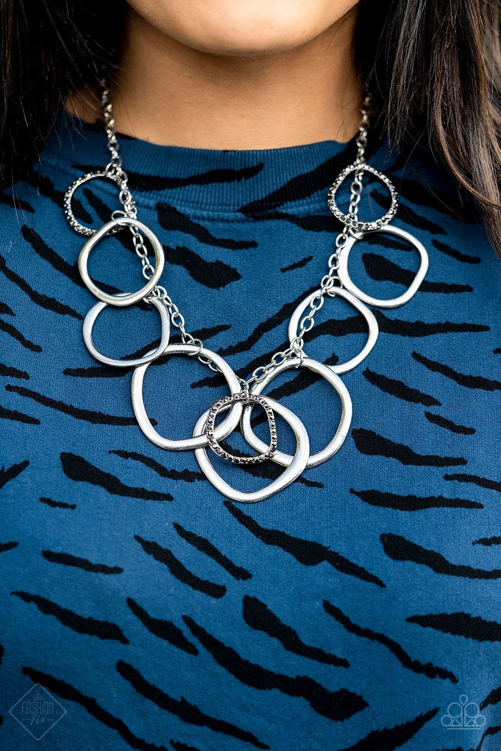 Magnificent Musings - 4 Piece Trend Blend Jewelry Set - Fashion Fix - Paparazzi Accessories - Magnificent Musings Collection set: Dizzy With Desire Necklace, Spinning With Sass Earrings, Hautely Hammered Bracelet, and Scintillating Smolder Ring.