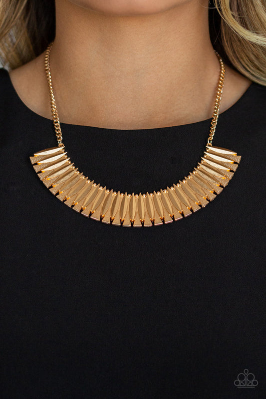 My Main Mane - Gold Necklace - Paparazzi Accessories - 