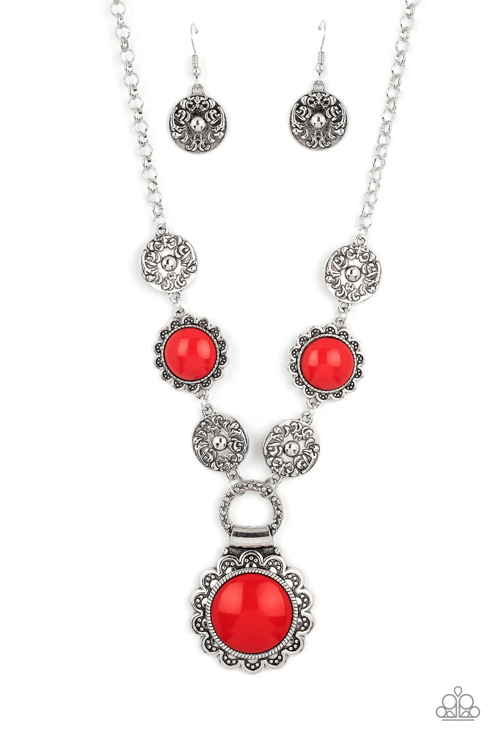 Dreaming in MULTICOLOR Red Necklace - Paparazzi Accessories – 3D Jewelz