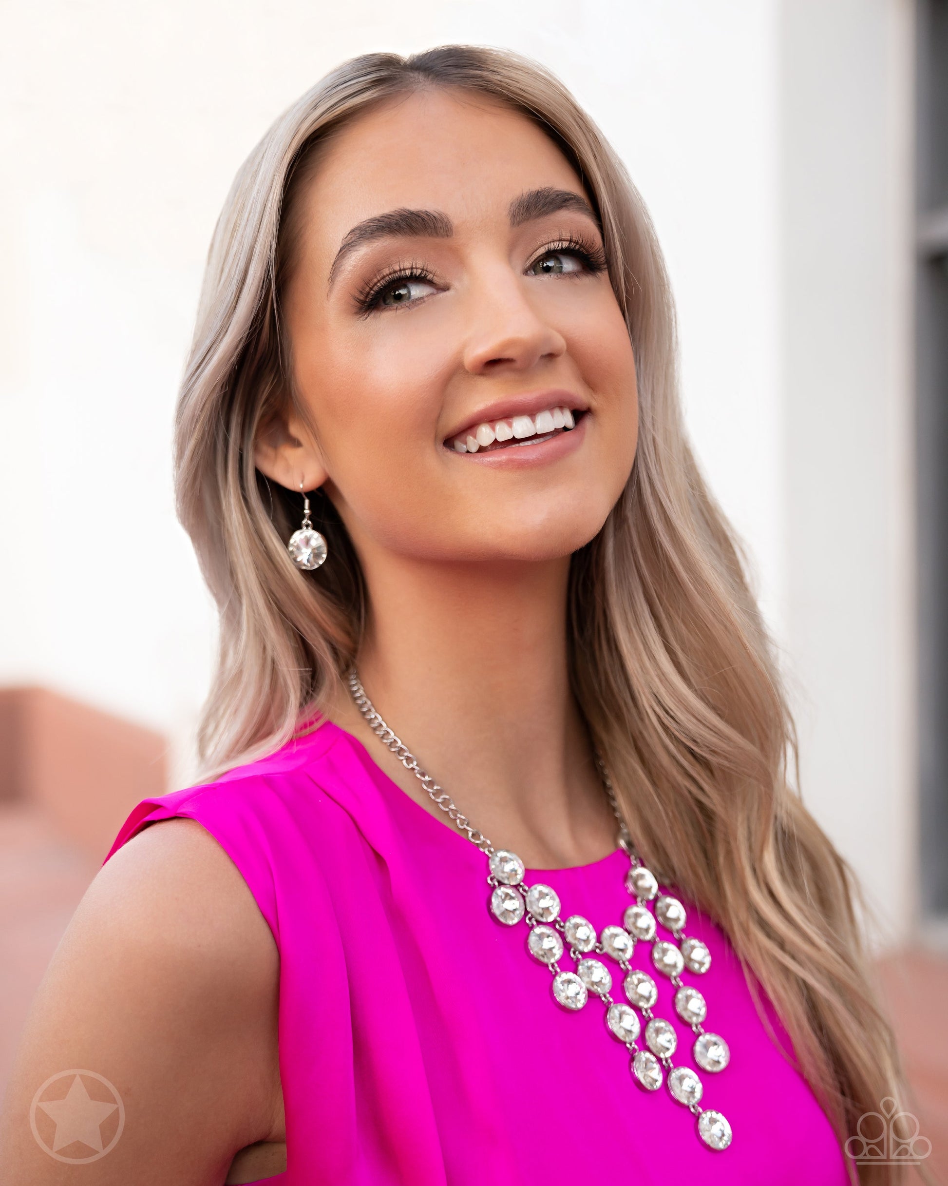 Spotlight Stunner - Silver Fringe Necklace - Paparazzi Accessories Bejeweled Accessories By Kristie Spotlight Stunner - Silver Fringe Necklace - Paparazzi Accessories Bejeweled Accessories By Kristie