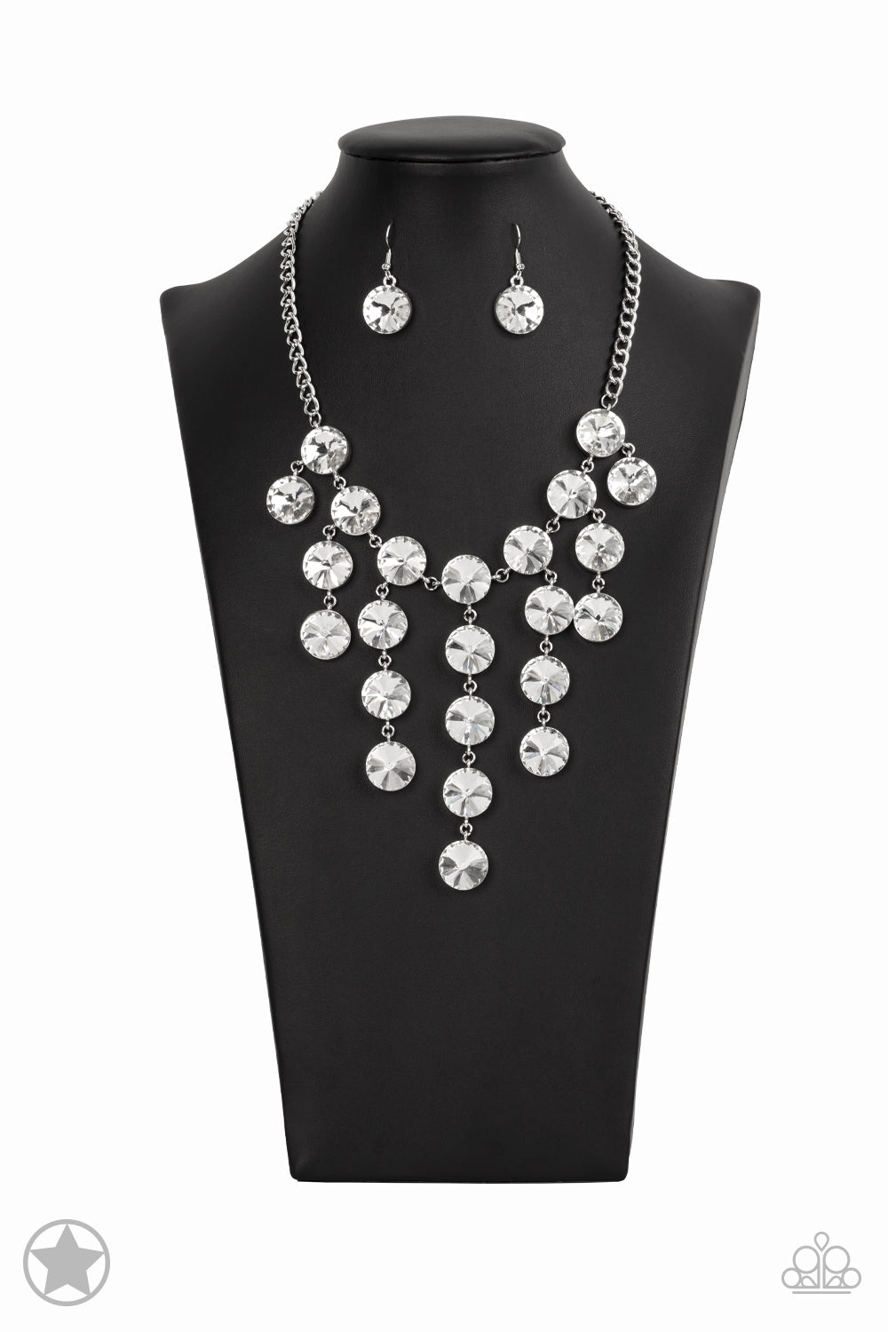 Spotlight Stunner Silver Fringe Necklace Paparazzi Accessories